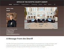 Tablet Screenshot of fayettesheriff.com