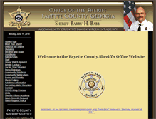 Tablet Screenshot of fayettesheriff.org